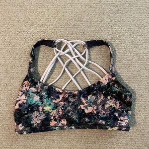 Born to be wild Lululemon size 6 floral sports bra